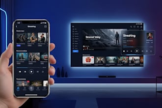 develop a premium iptv streaming app with admin panel and monetization