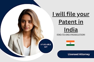 do prior art search and file patents in india