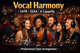arrange vocal harmony satb ssaa and a capella choir music
