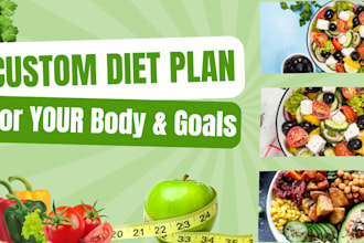 be your personal nutritionist and create a customized diet plan