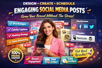 be your daily social media manager, create and schedule post on social media