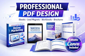 lead magnet designs, PDF, ebook and workbooks