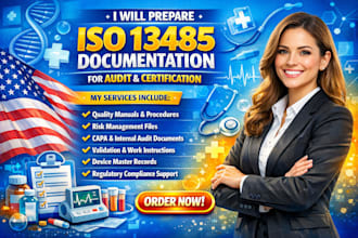 prepare iso 13485 documentation for audit and certification