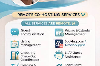 provide remote cohost support for guests