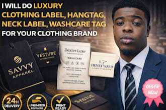 do luxury clothing label hangtag neck label washcare tag for your clothing brand