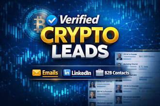 provide verified crypto, web3 and blockchain b2b leads