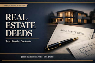 as a UK solicitor, expertly draft your real estate legal contracts