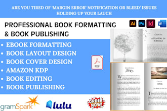 book formatting ebook formatting book typesetting book layout for kdp publishing