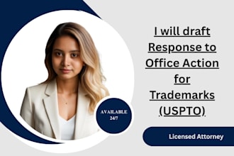 draft response to office action for uspto