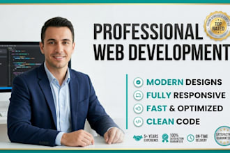 build custom website as full stack website developer