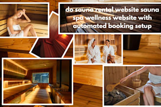 do sauna rental website sauna spa wellness website with automated booking setup