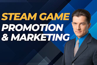 steam game promotion, boost game wishlists and visibility, steam game marketing