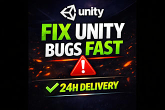 fix unity bugs, errors, crashes or small features fast