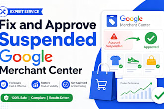 fix google merchant center suspension and gmc misrepresentation