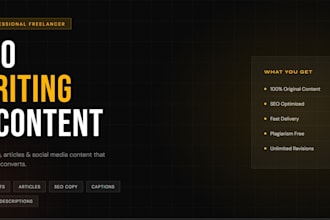 write SEO content and test your mobile app professionally