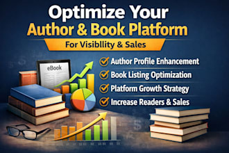 optimise your author book  platform for visibility  sales