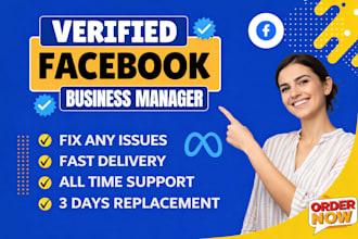 create fresh facebook account with ads account and fb business manager