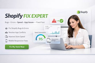 fix shopify issues, bugs, errors and improve store performance