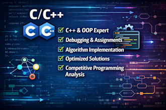 develop c, cpp, oop projects and fix your code and it