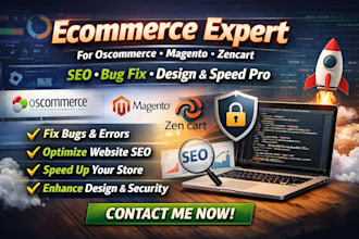 be ecommerce expert oscommerce magento zencart SEO bug fix website development