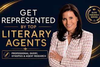 find literary agents and write query letter, synopsis, and book proposal
