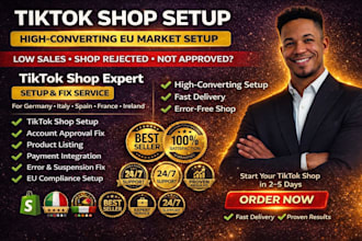 setup tiktok shop, fix tik tok shop manage shopify marketing tiktok dropshipping