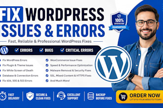 fix wordpress issues wordpress errors wordpress bug fix critical errors