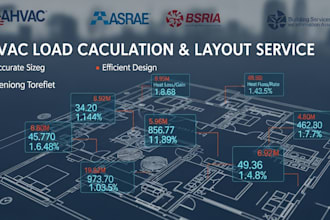do hvac load calculation duct layout, residential projects
