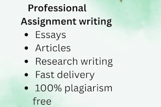 write professional assignment essays and articles