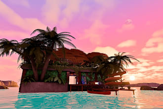 model vrchat world 3d environment vr world 3d model metaverse vrchat environment