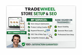 setup your tradewheel store b2b product listing store SEO optimization