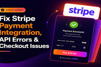 stripe payment integration API errors and checkout issues