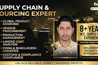 be your expert supply chain manager
