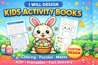 design kids activity books for amazon KDP that sell fast