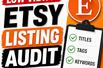 audit your etsy listing titles, tags, and keywords