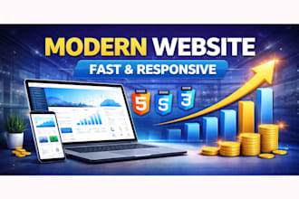 design and develop responsive websites using HTML, CSS, and python