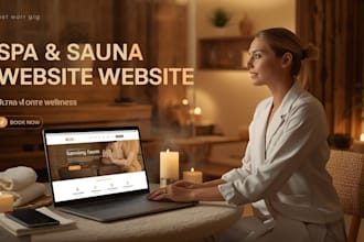 design wix website and wix spa, sauna website with booking and lead generation