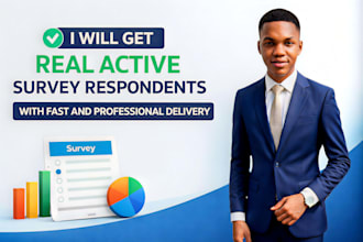 get real active respondents for your online surveys fast and professionally