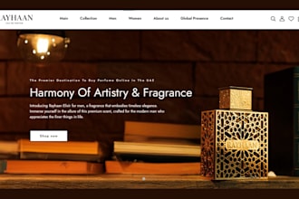 build perfume shopify store fragrance store oud cologne store perfume website