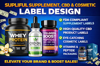 do supliful supplement cosmetics product cbd fda cannabis peptide label design