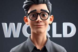 create a 3d ai talking avatar and rigged character model for streaming