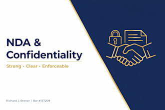 draft a strong nda non compete and confidentiality agreement