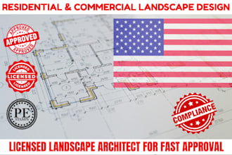 do residential commercial landscape design as a licensed landscape architect