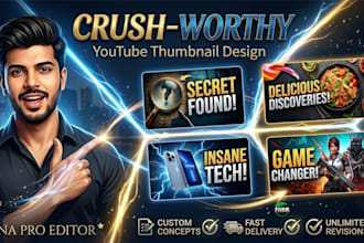 design viral youtube thumbnails for long and shorts videos