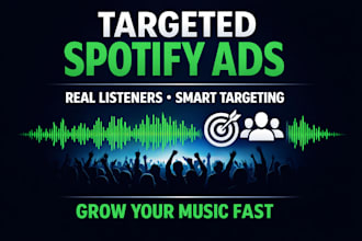 targeted spotify ads campaign grow real listeners fast