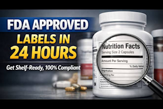 review supplement label, nutrition facts, and fda compliance in 24h