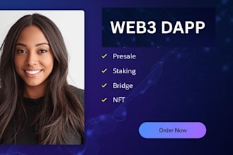 build presale staking ico nft dex dao lending bridge website web3 dapp crypto