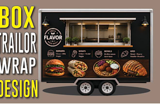 create outstanding trailer wrap designs for box, long, and gaming trailers