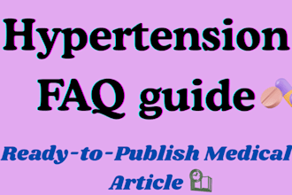 write SEO friendly hypertension faq and patient guide