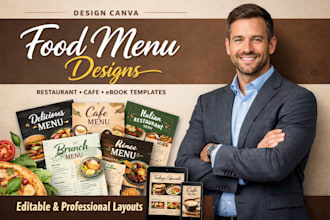design canva food menu spa menus restaurant menu cafe menu ebook template